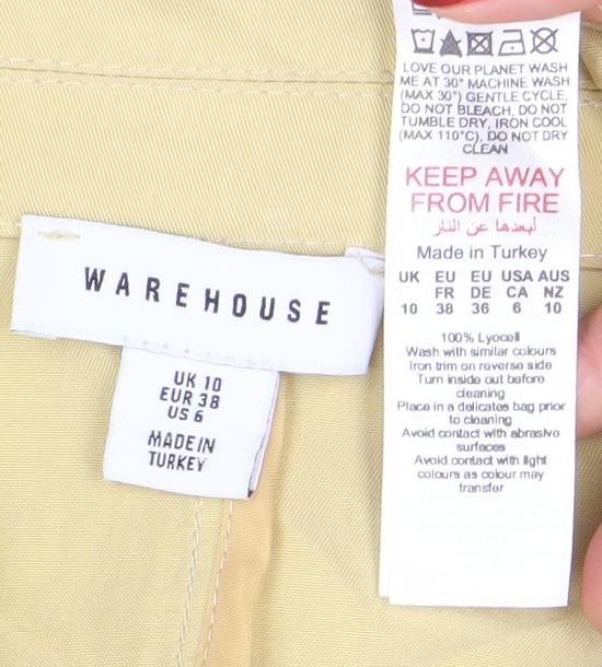 Womens UK Size 10 Warehouse Beige Basic Jacket