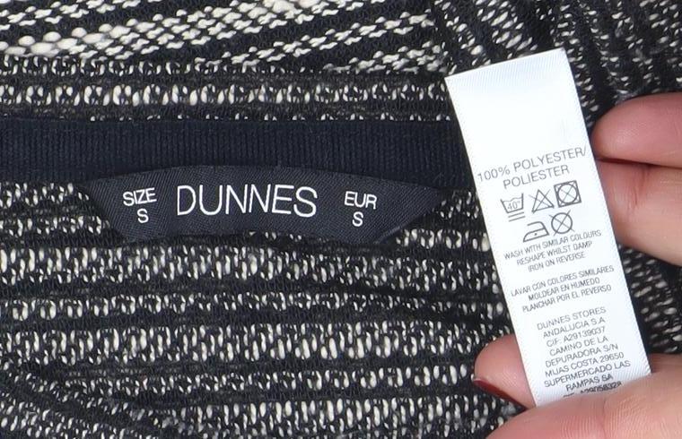 Womens UK Size S Dunnes Black Pullover Jumper