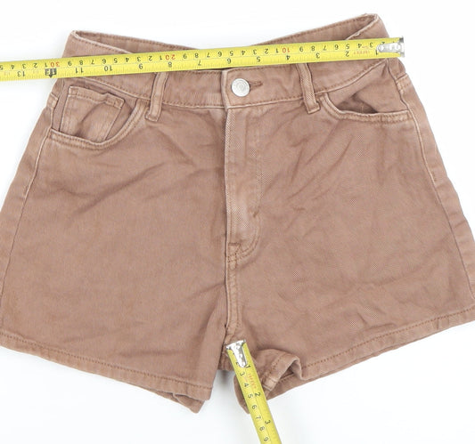 H&M Girls Brown Cotton Chino Shorts 11 Years