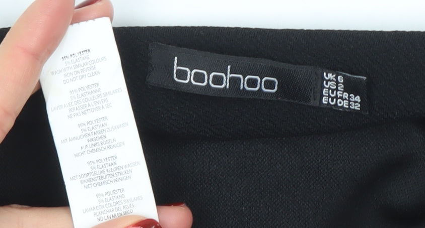 Womens UK Size 6 Boohoo Black Basic Jacket
