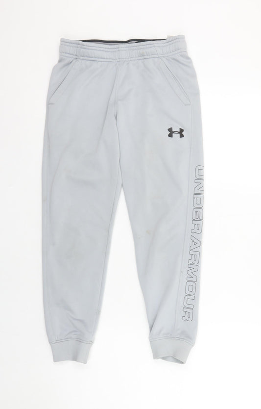 Boys UK Size M Under armour Regular Fit Jogger Grey Trousers