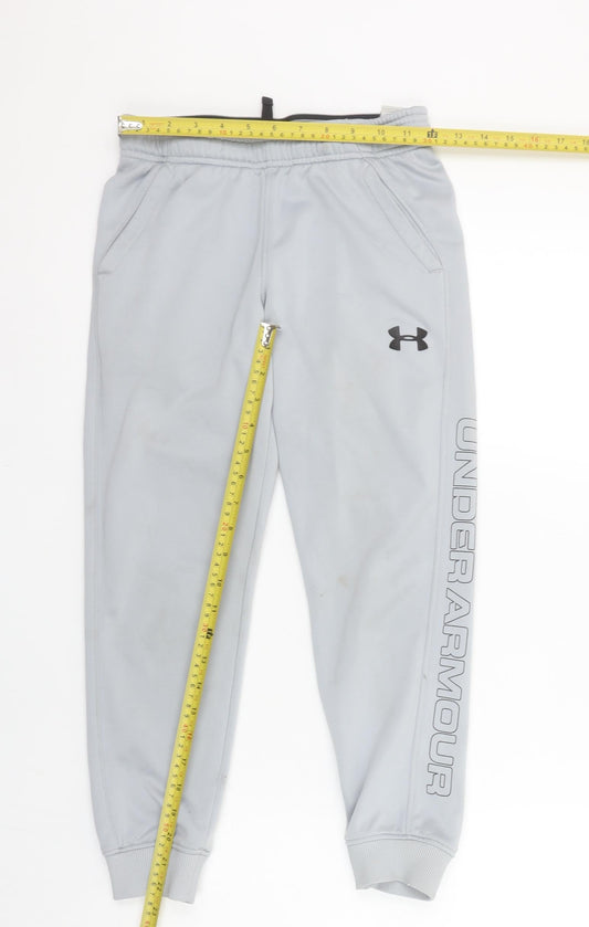 Boys UK Size M Under armour Regular Fit Jogger Grey Trousers