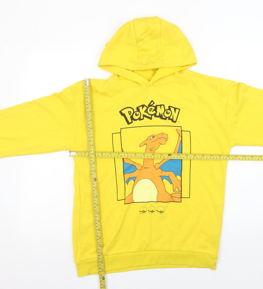 Girls UK Size 12-13 Years Pokémon Yellow Pullover Hoodie