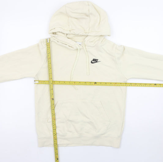Womens UK Size XS Nike Beige Pullover Hoodie