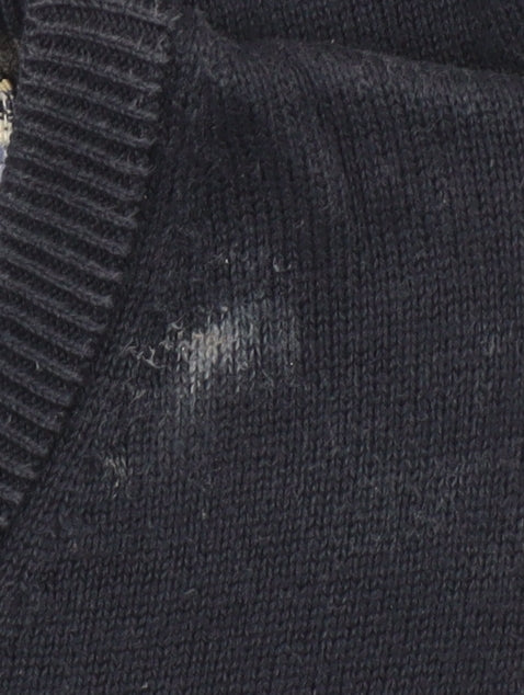 Mens UK Size XL Benetti Blue Pullover Jumper