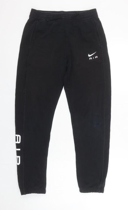 Boys UK Size 14 Years Nike Regular Fit Jogger Black Trousers