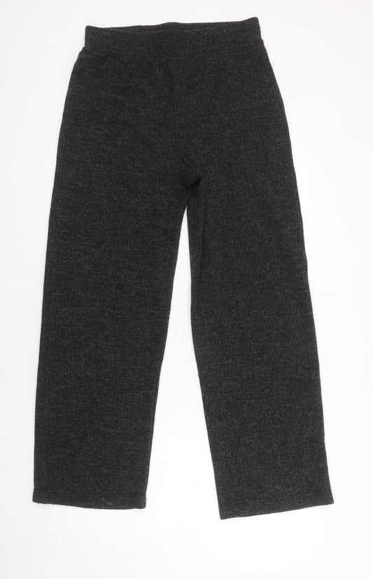 Womens UK Size M Pieces Regular Fit Casual Travel Grey Trousers
