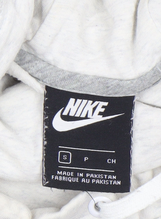 Womens UK Size S Nike Beige Pullover Hoodie