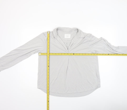 Womens UK Size M YAYA Grey Basic Blouse