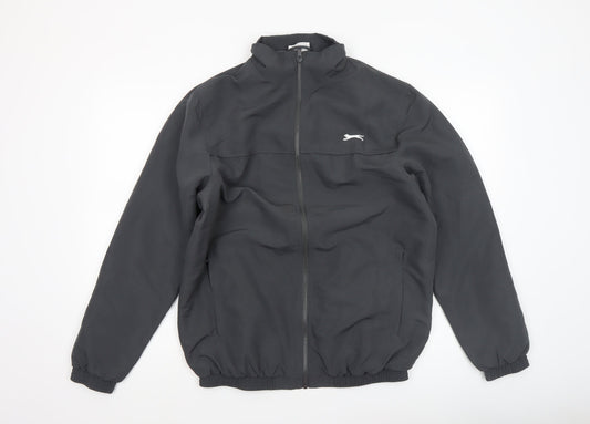 Mens UK Size S Slazenger Black Basic Jacket