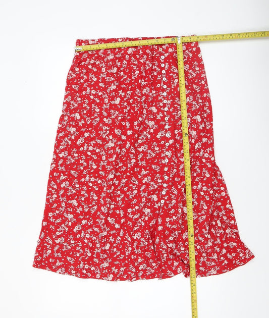 Womens UK Size M Monsoon A-Line Chiffon Skirt