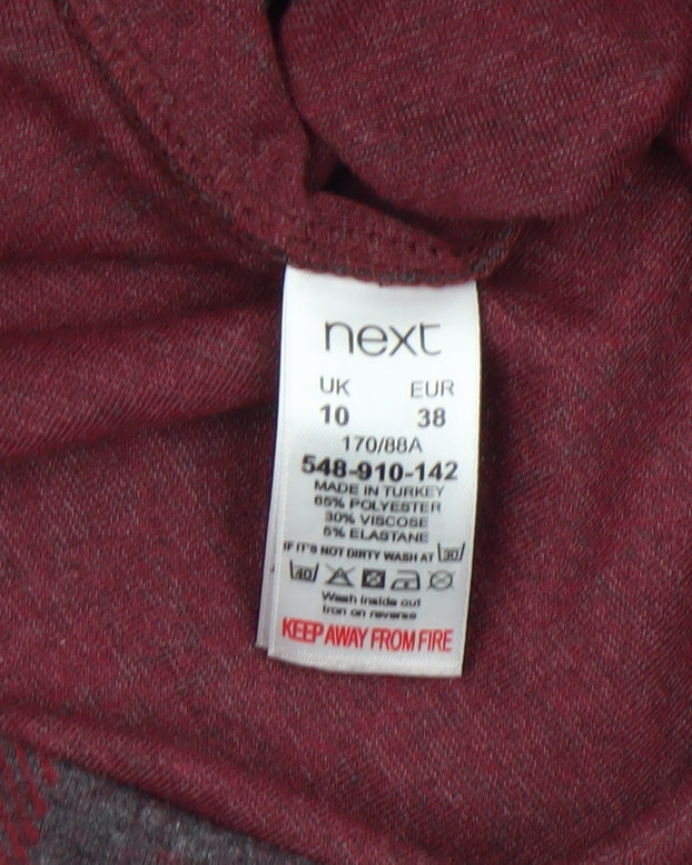 Womens UK Size 10 NEXT Red Basic Blouse