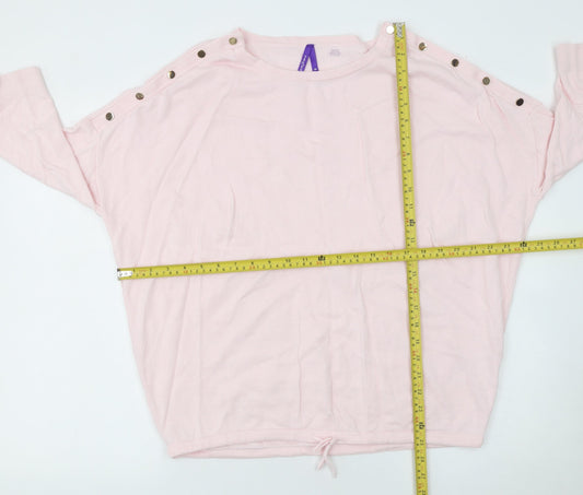 Womens UK Size M Séraphine Pink Pullover Jumper