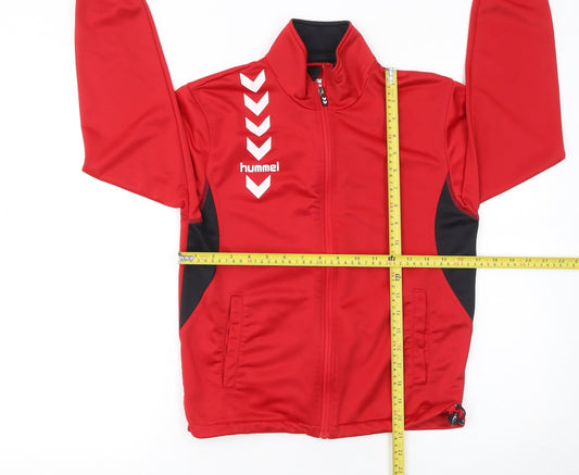 Boys UK Size 12 Years Hummel Red Track Jacket