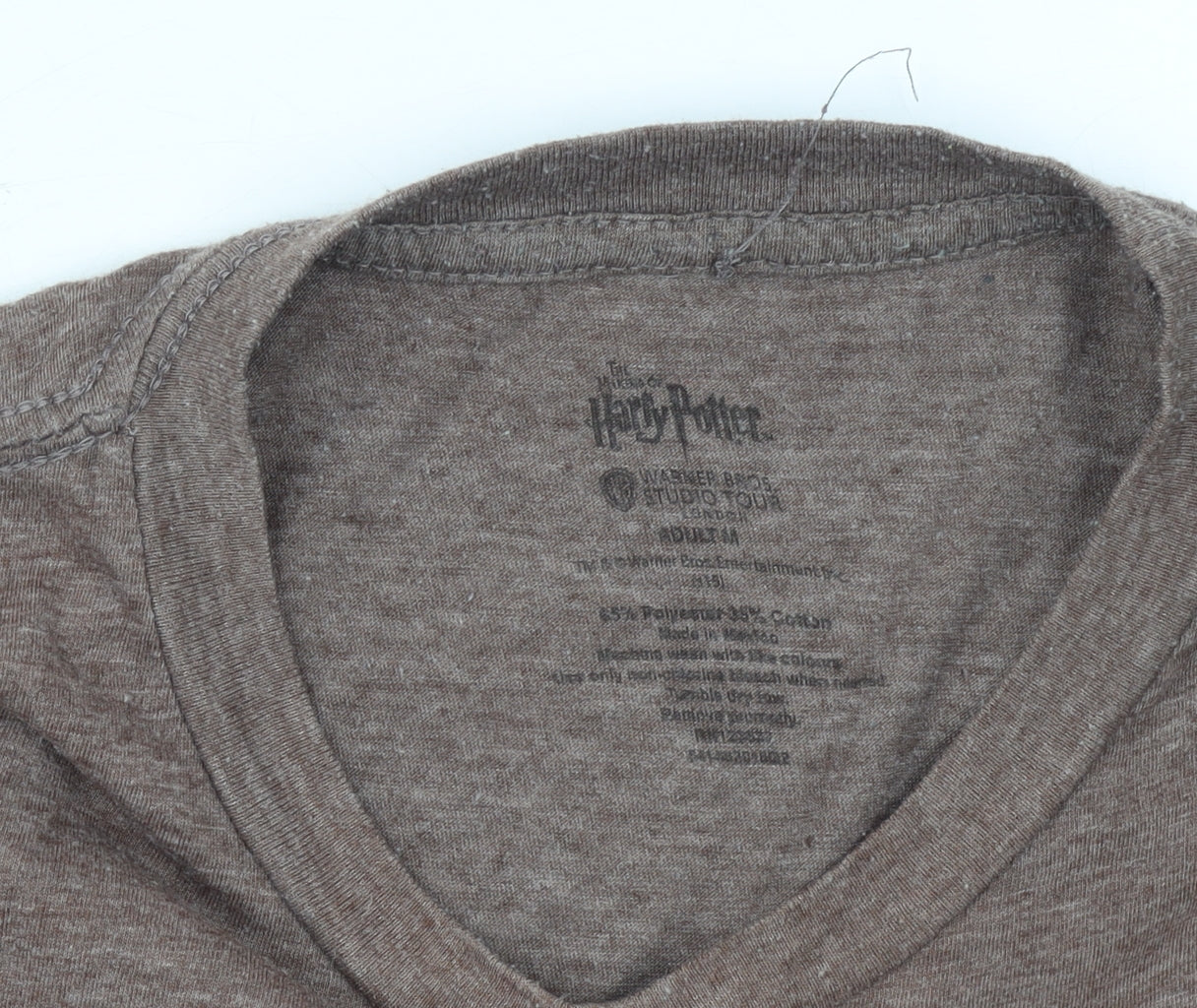 Womens UK Size M Harry Potter Brown Basic T-Shirt