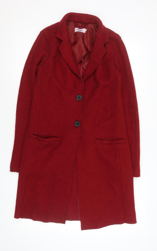 Womens UK Size S Only Red Overcoat