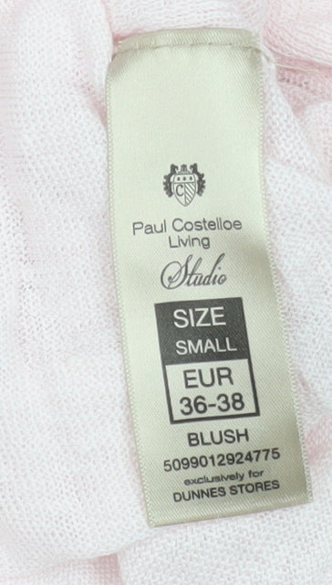 Womens UK Size S Paul Costelloe Living Studio Pink Basic Blouse