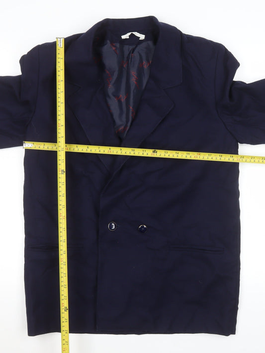 Womens UK Size 12 Private Collection Regular Blue Blazer