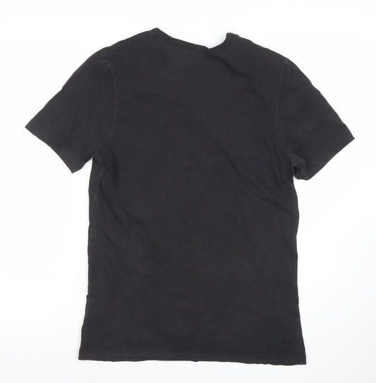 Mens UK Size S HUGO BOSS Black T-Shirt