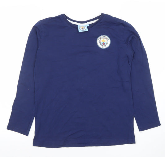 Boys UK Size 12-13 Years Manchester City Blue Basic T-Shirt
