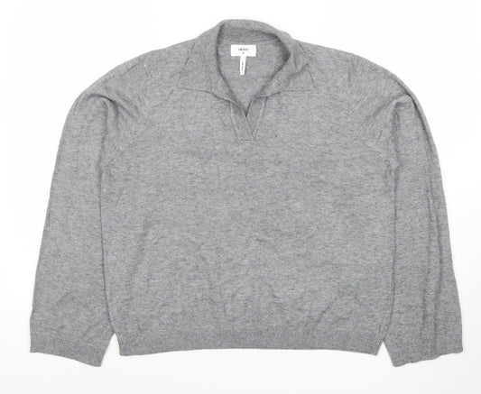 Womens UK Size M OBJECT Grey Pullover Jumper
