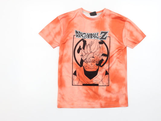 Boys UK Size 9-10 Years Primark Orange Basic T-Shirt