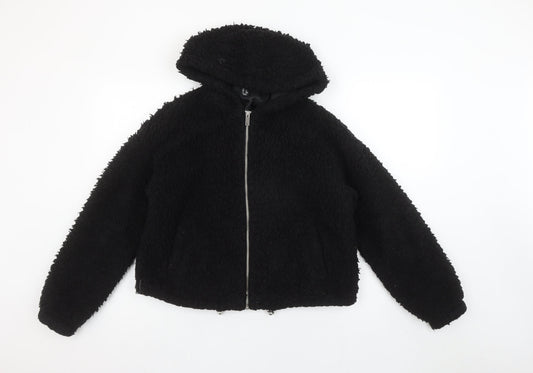 Womens UK Size 8 New Look Black Puffer Jacket