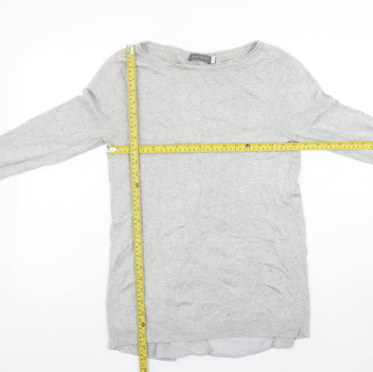 Womens UK Size 10 Mint Velvet Grey Pullover Jumper