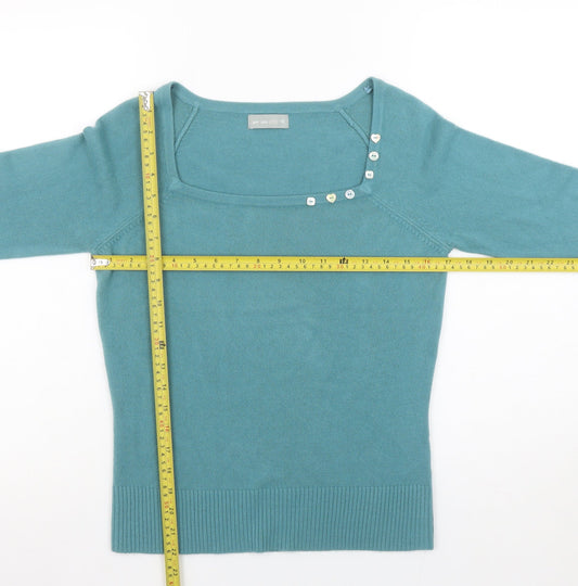 Womens UK Size 10 Marks and Spencer Blue Pullover Jumper