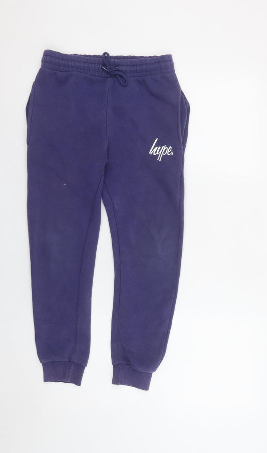 Boys UK Size 11-12 Years Hype Regular Fit Jogger Blue Trousers