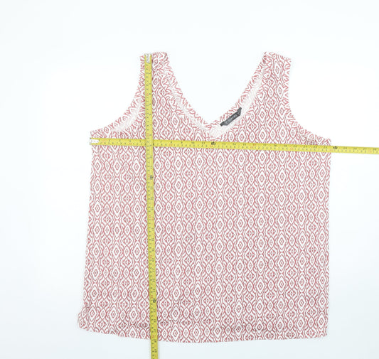 Womens UK Size XL Dunnes Stores Pink Basic Tank