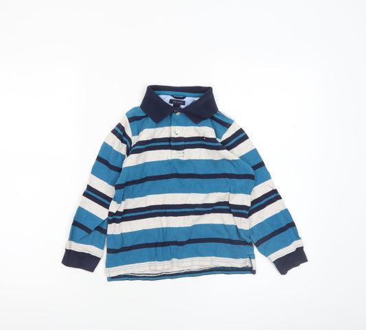 Boys UK Size 6 Years Tommy Hilfiger Blue Basic Polo