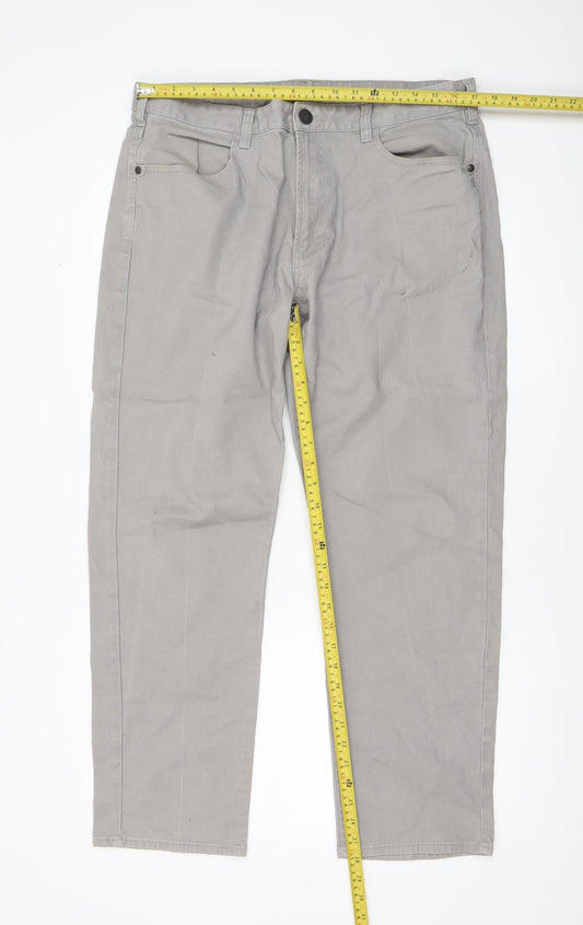 Mens UK Size L St. Bernard for Dunnes Stores Regular Fit Straight Grey Jeans