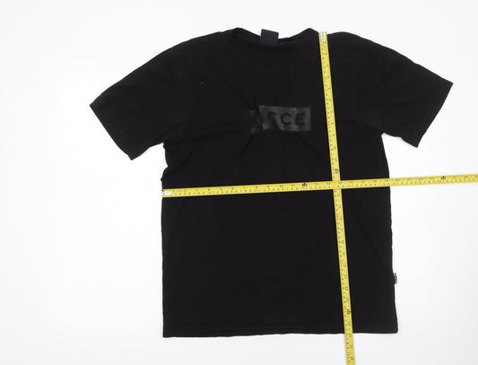 Mens UK Size S NICCE Black T-Shirt
