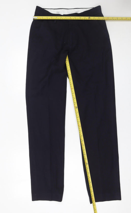 Mens UK Size 31L 1880 Club Regular Fit Chino Blue Trousers