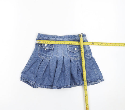 Girls UK Size 6 Years Girl2Girl Pleated Denim Skirt