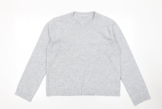 Womens UK Size 12 Pull & Bear Grey Pullover Jumper
