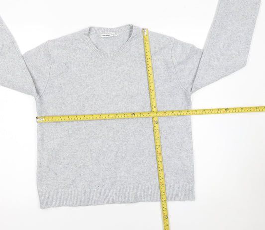 Womens UK Size 12 Pull & Bear Grey Pullover Jumper