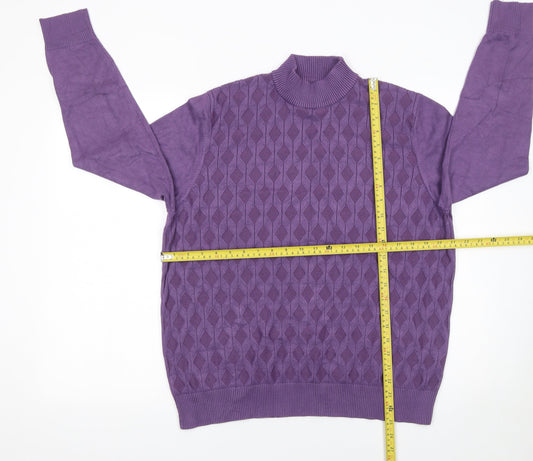 Womens UK Size L Castle of Ireland Purple Pullover Jumper