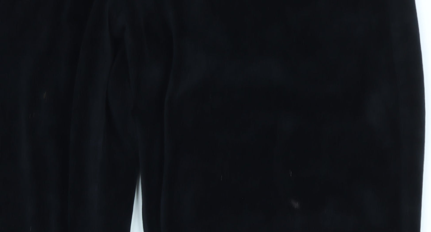 Girls UK Size 8-9 Years Pineapple Regular Fit Jogger Black Trousers