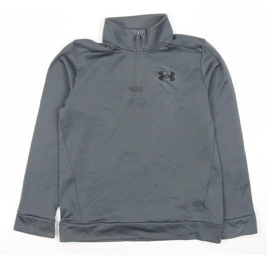Boys UK Size M Under armour Grey Pullover Hoodie