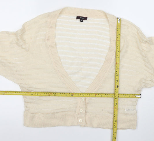 Womens UK Size 8 Therapy Ivory Cardigan Jumper