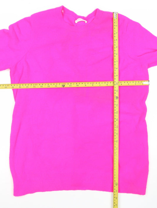 Womens UK Size 14 Savida Pink Pullover Jumper