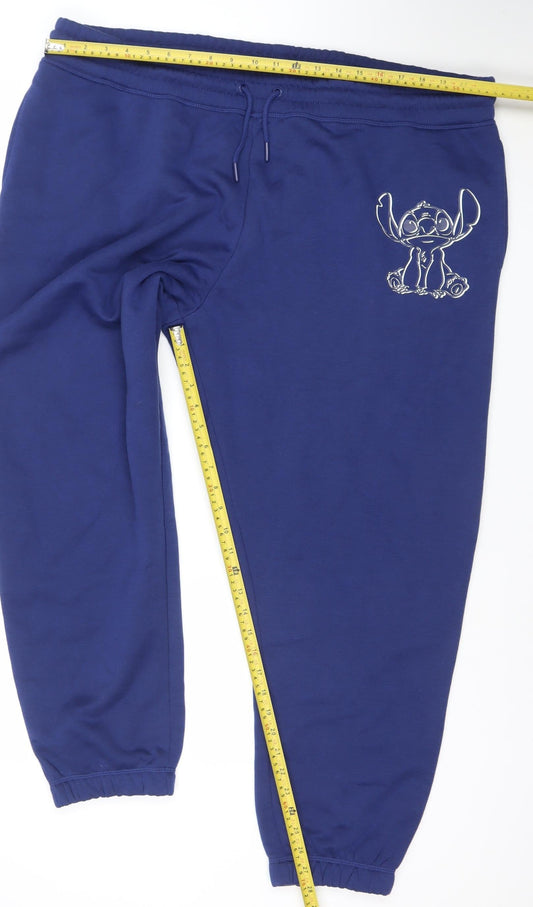 Mens UK Size 2XL Primark Regular Fit Jogger Blue Trousers