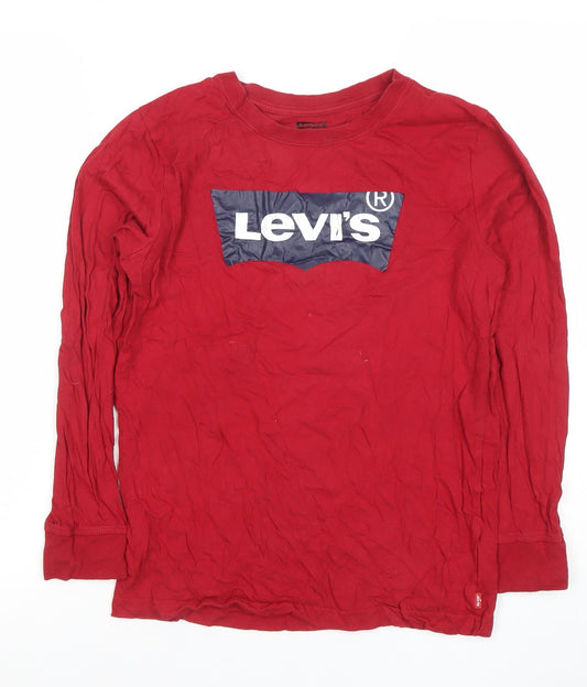 Boys UK Size 16 Years Levi's Red Basic T-Shirt