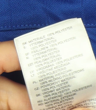 Additional view of Adidas boys’ blue manchester united climacool football jersey 13-14 years