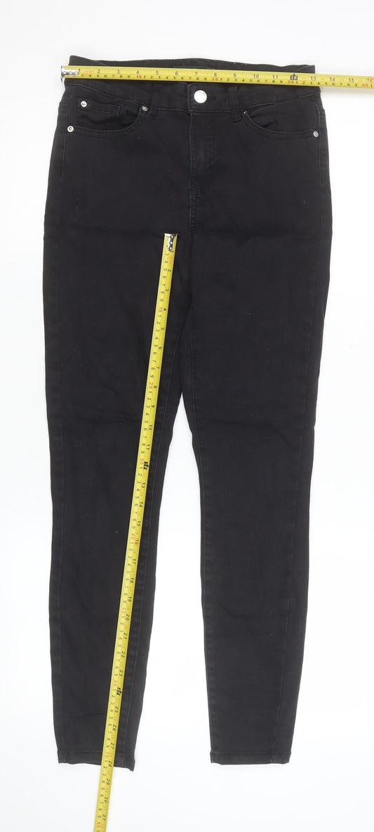 Womens UK Size 10 denim co. Slim Fit Skinny Black Jeans