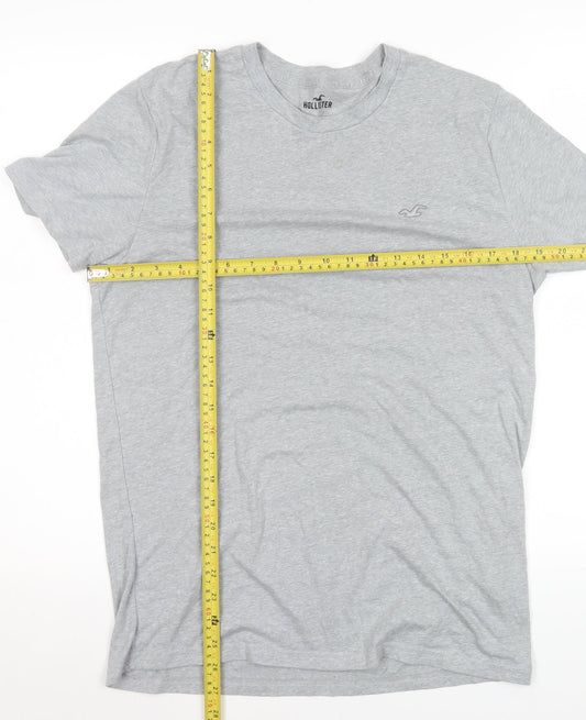 Womens UK Size M Hollister Grey Basic T-Shirt