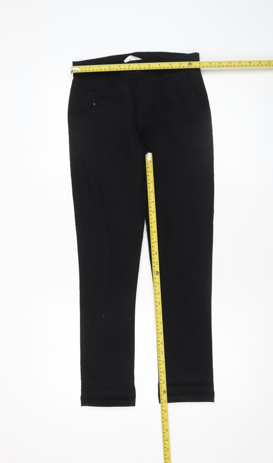 Boys UK Size 11 Years NEXT Slim Fit Chino Black Trousers