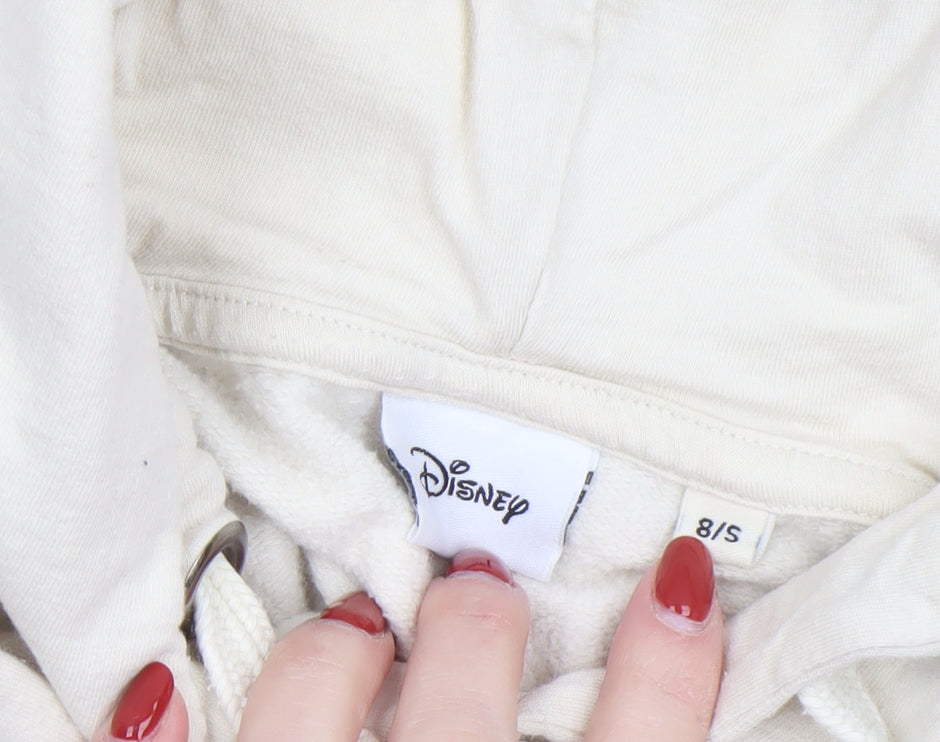 Womens UK Size S Disney Beige Pullover Hoodie
